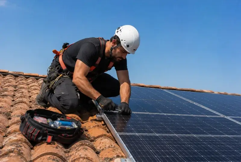 Maintenance et monitoring de panneaux solaires à Salindres